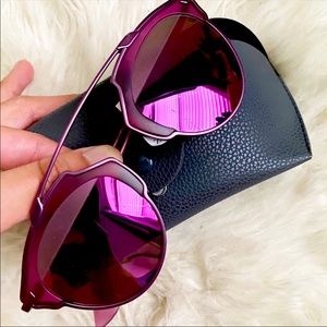 Brand New Christian Dior So Real 48mm Modified aviators in Magenta/Pink/Purple